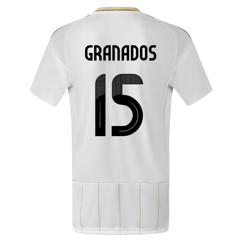 Danxen Kid Costa Rica Cristin Granados #15 White Away Jersey 24-26 T-Shirt