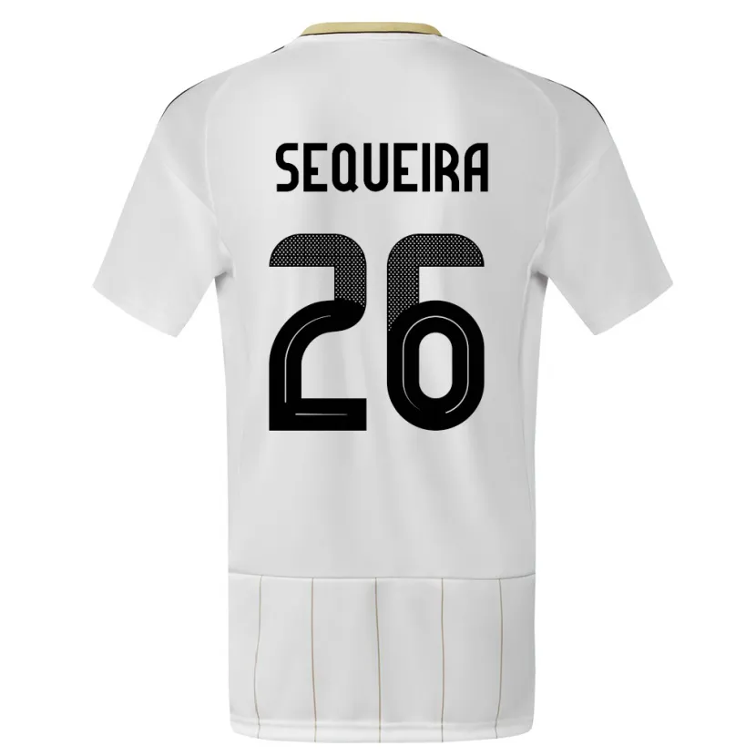 Danxen Kid Costa Rica Douglas Sequeira #26 White Away Jersey 24-26 T-Shirt