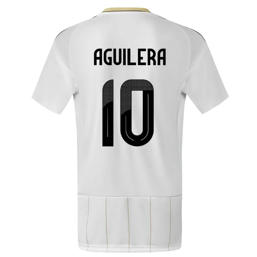 Danxen Kid Costa Rica Brandon Aguilera #10 White Away Jersey 24-26 T-Shirt