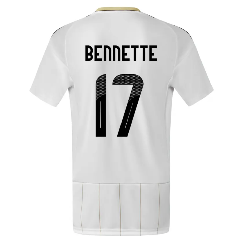 Danxen Kid Costa Rica Jewison Bennette #17 White Away Jersey 24-26 T-Shirt