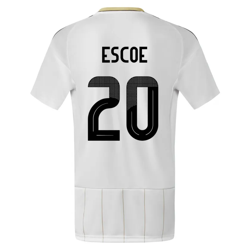 Danxen Kid Costa Rica Enyel Escoe #20 White Away Jersey 24-26 T-Shirt