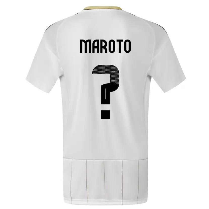 Danxen Kid Costa Rica Victor Maroto #0 White Away Jersey 24-26 T-Shirt