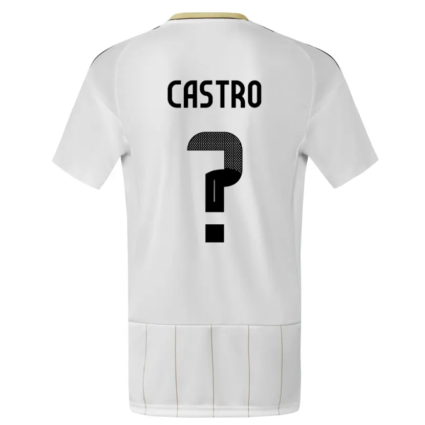 Danxen Kid Costa Rica Mathias Castro #0 White Away Jersey 24-26 T-Shirt