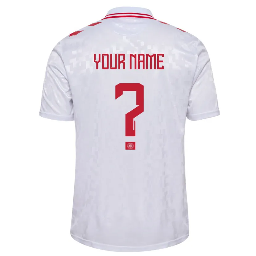 Danxen Kid Denmark Your Name #0 White Away Jersey 24-26 T-Shirt