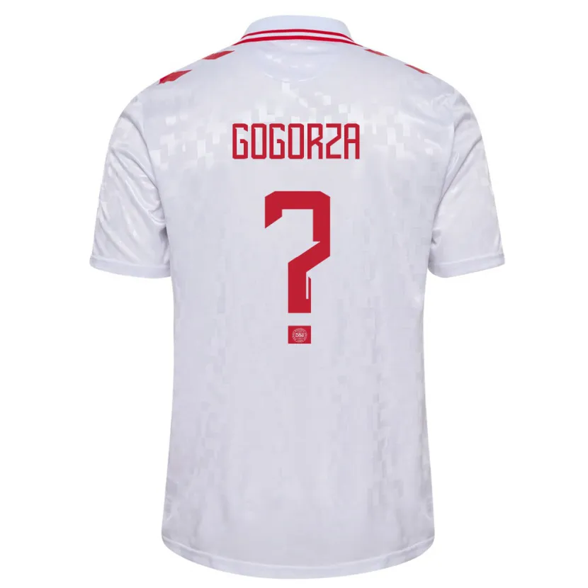 Danxen Kid Denmark Mikel Gogorza #0 White Away Jersey 24-26 T-Shirt