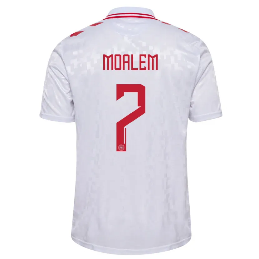 Danxen Kid Denmark Jonathan Moalem #7 White Away Jersey 24-26 T-Shirt