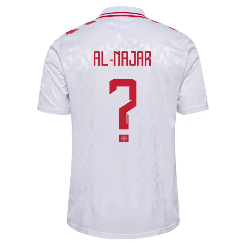 Danxen Kid Denmark Ali Al-Najar #0 White Away Jersey 24-26 T-Shirt