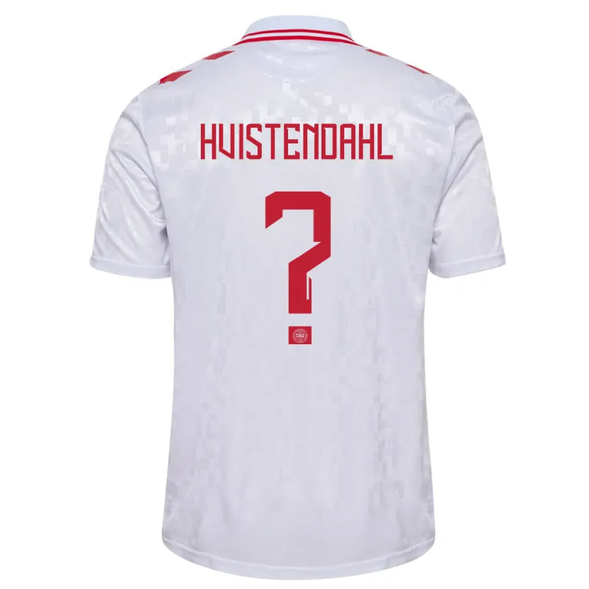 Danxen Kid Denmark Johan Hvistendahl #0 White Away Jersey 24-26 T-Shirt