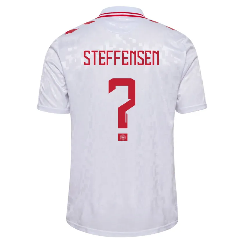 Danxen Kid Denmark Mark Steffensen #0 White Away Jersey 24-26 T-Shirt