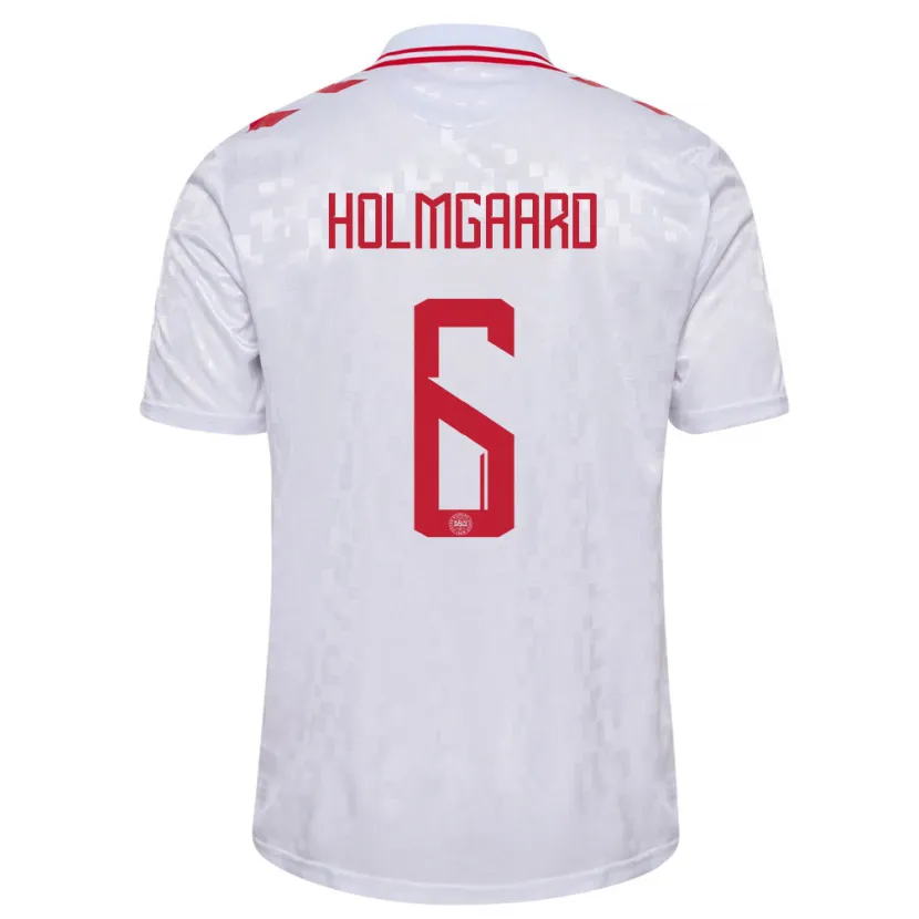 Danxen Kid Denmark Karen Holmgaard #6 White Away Jersey 24-26 T-Shirt