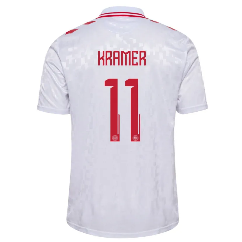 Danxen Kid Denmark Cornelia Kramer #11 White Away Jersey 24-26 T-Shirt