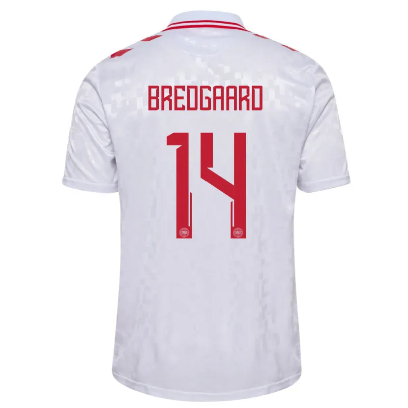 Danxen Kid Denmark Sofie Bredgaard #14 White Away Jersey 24-26 T-Shirt