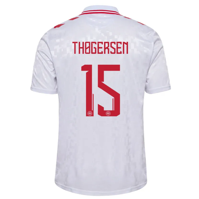 Danxen Kid Denmark Frederikke Thøgersen #15 White Away Jersey 24-26 T-Shirt