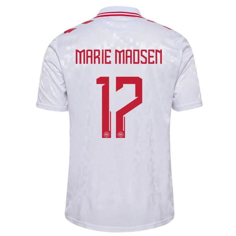 Danxen Kid Denmark Rikke Marie Madsen #17 White Away Jersey 24-26 T-Shirt