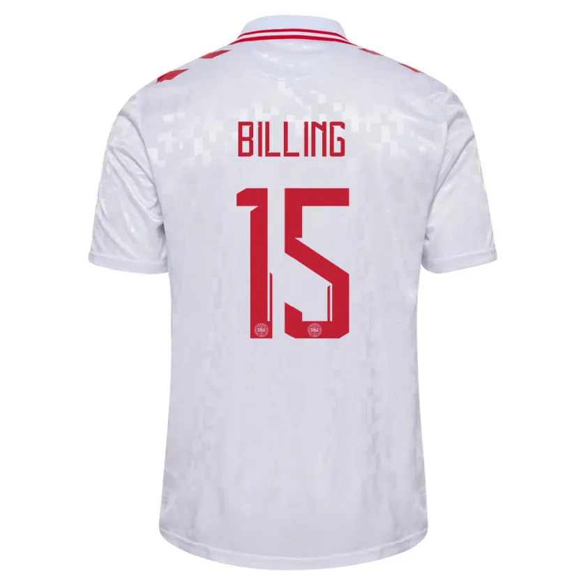 Danxen Kid Denmark Philip Billing #15 White Away Jersey 24-26 T-Shirt