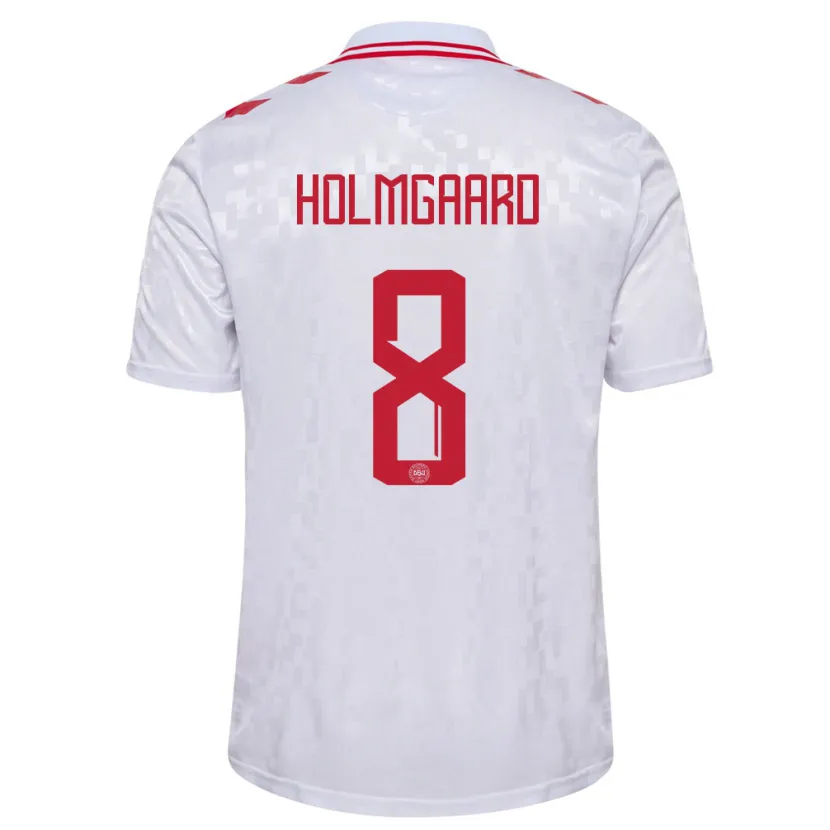 Danxen Kid Denmark Sara Holmgaard #8 White Away Jersey 24-26 T-Shirt