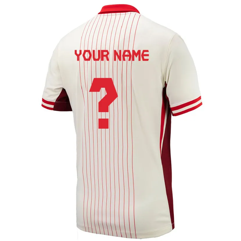 Danxen Kid Canada Your Name #0 White Away Jersey 24-26 T-Shirt