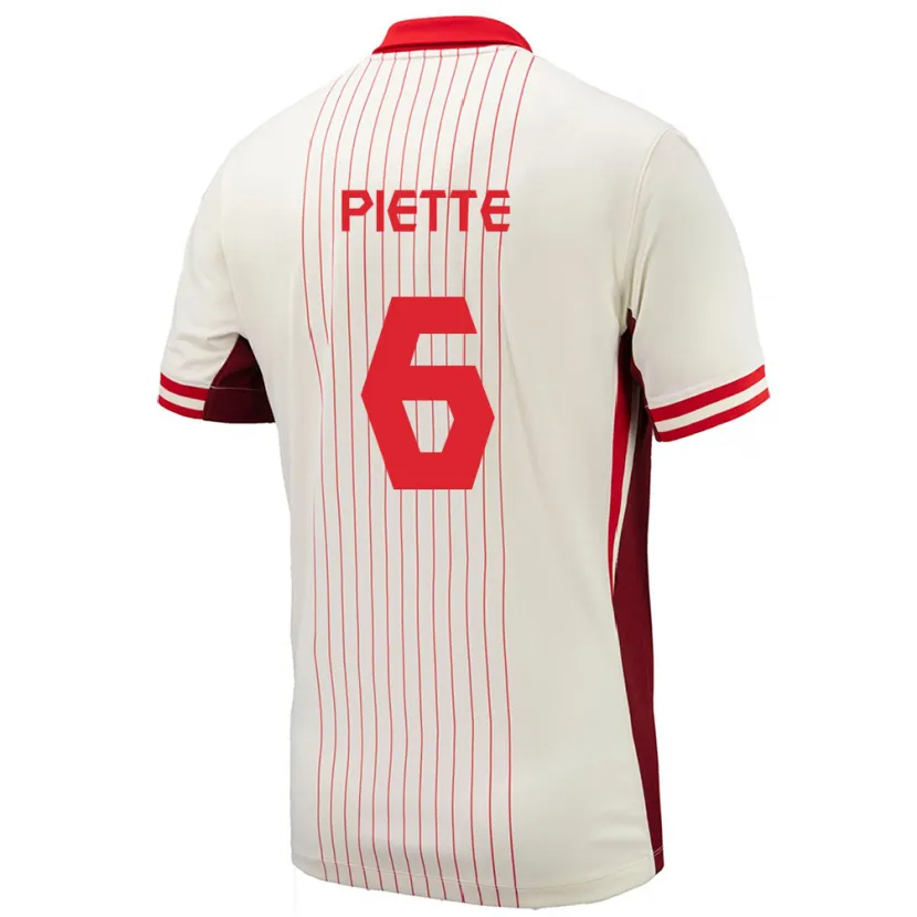 Danxen Kid Canada Samuel Piette #6 White Away Jersey 24-26 T-Shirt