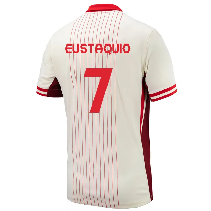 Danxen Kid Canada Stephen Eustáquio #7 White Away Jersey 24-26 T-Shirt