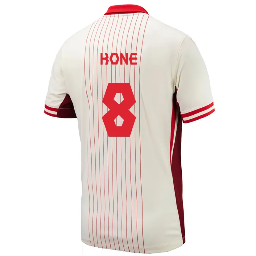 Danxen Kid Canada Ismaël Koné #8 White Away Jersey 24-26 T-Shirt