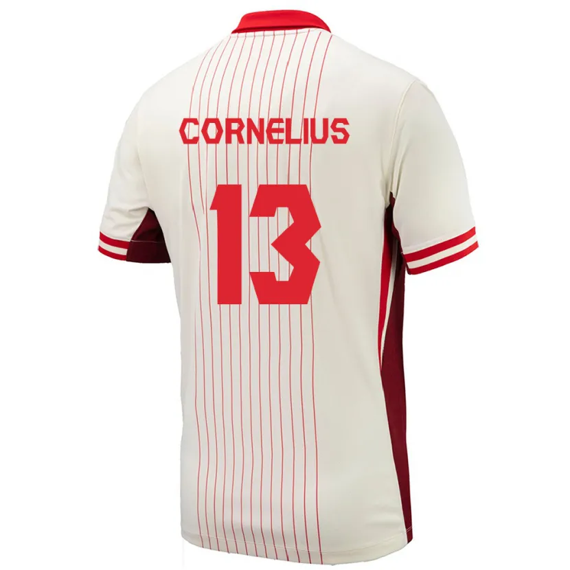 Danxen Kid Canada Derek Cornelius #13 White Away Jersey 24-26 T-Shirt