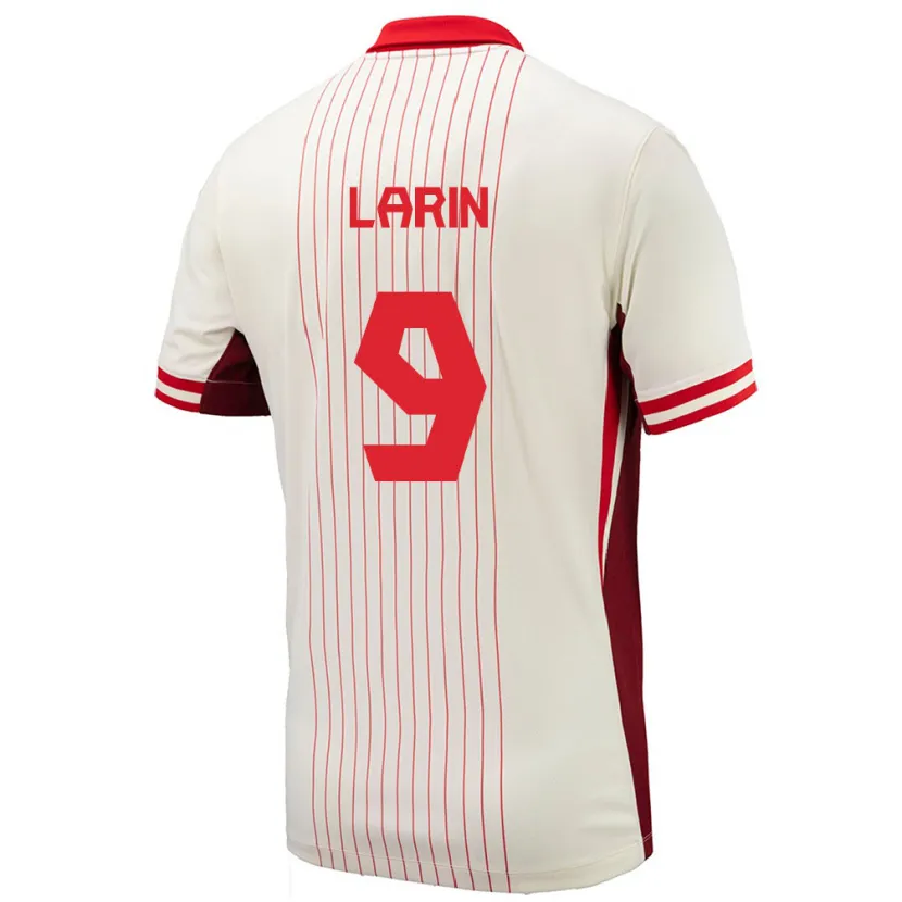 Danxen Kid Canada Cyle Larin #9 White Away Jersey 24-26 T-Shirt