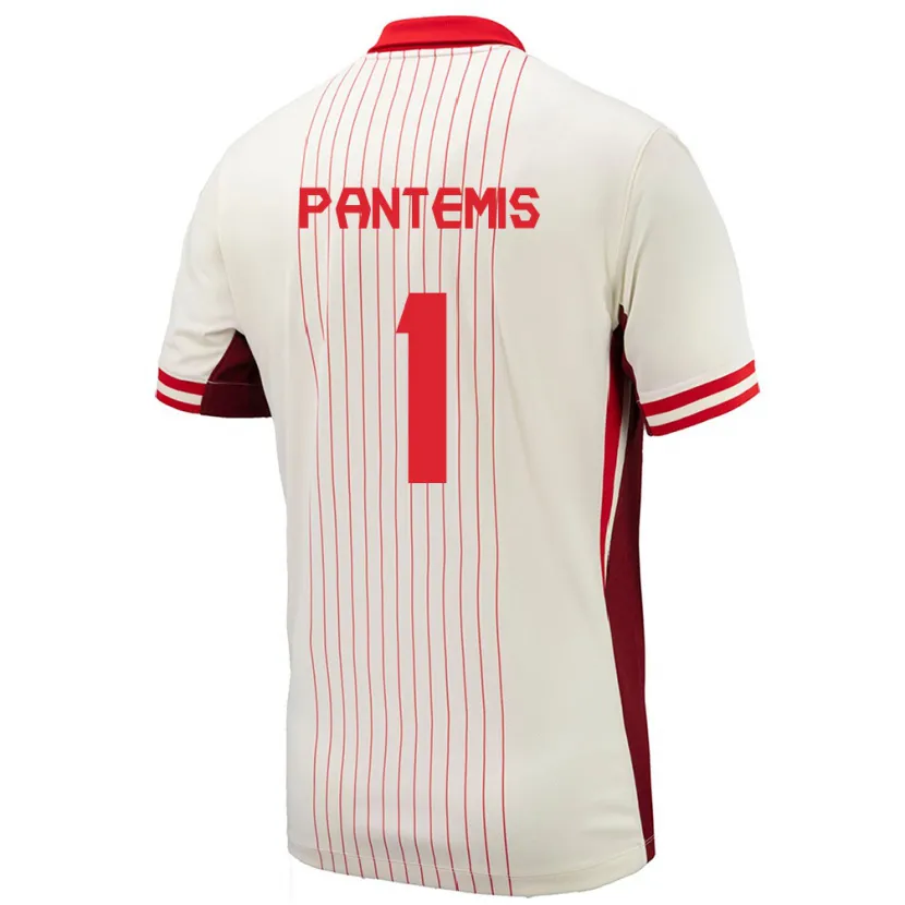 Danxen Kid Canada James Pantemis #1 White Away Jersey 24-26 T-Shirt