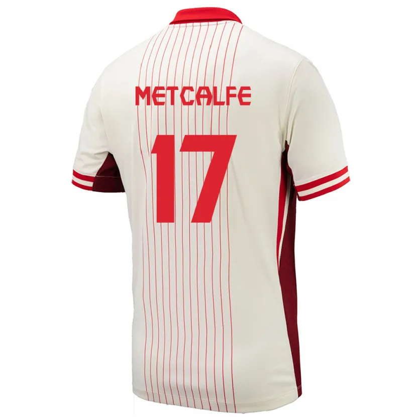 Danxen Kid Canada Patrick Metcalfe #17 White Away Jersey 24-26 T-Shirt