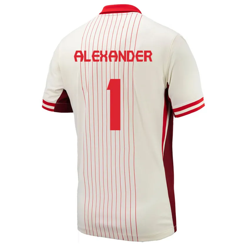 Danxen Kid Canada Ben Alexander #1 White Away Jersey 24-26 T-Shirt