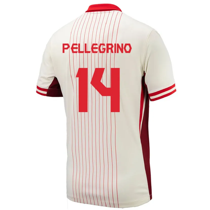 Danxen Kid Canada Gabriel Pellegrino #14 White Away Jersey 24-26 T-Shirt