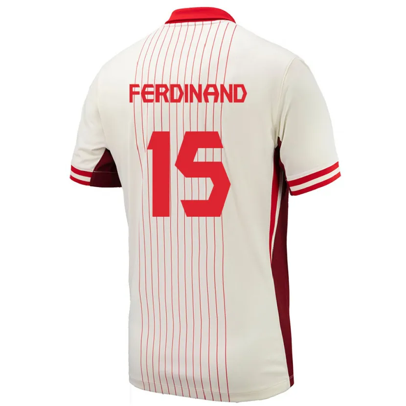 Danxen Kid Canada Keesean Ferdinand #15 White Away Jersey 24-26 T-Shirt