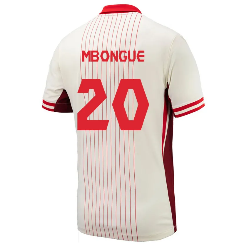 Danxen Kid Canada Hugo Mbongue #20 White Away Jersey 24-26 T-Shirt