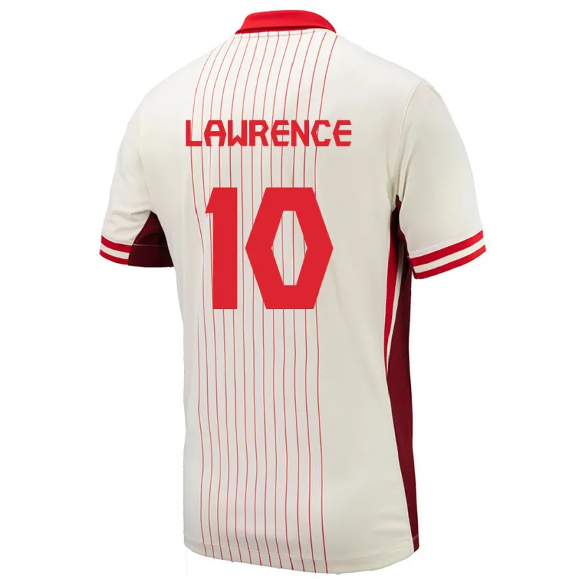 Danxen Kid Canada Ashley Lawrence #10 White Away Jersey 24-26 T-Shirt