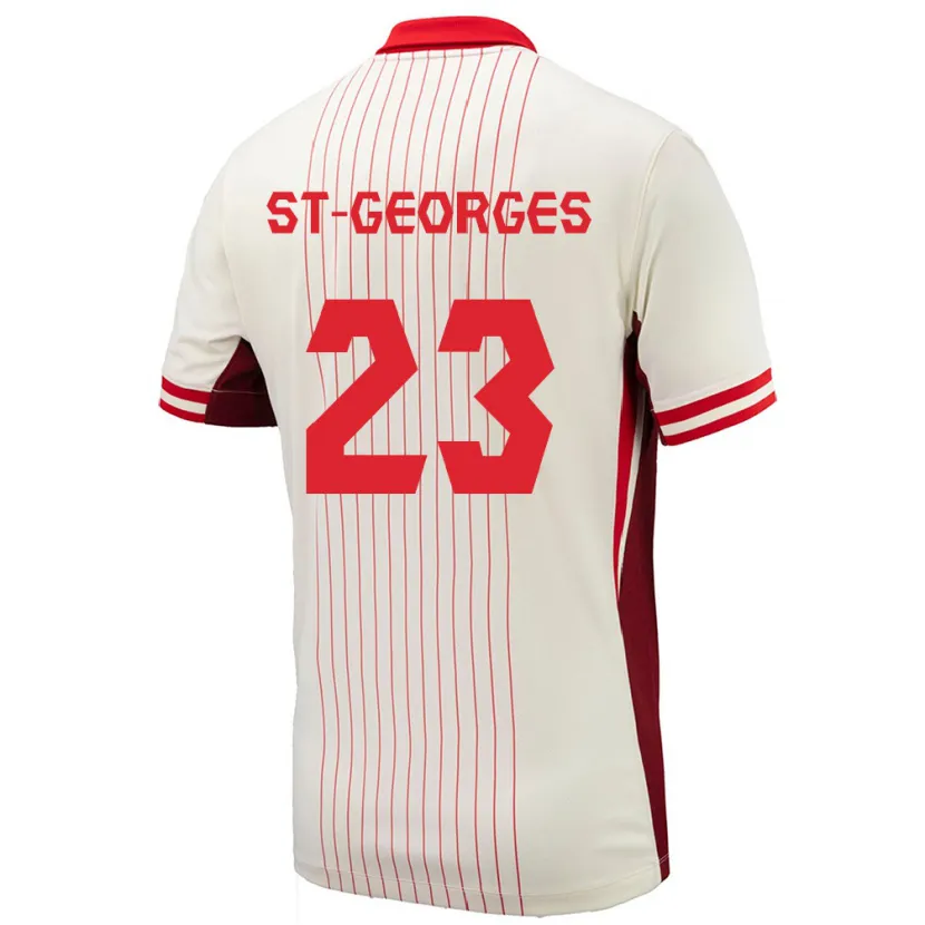 Danxen Kid Canada Bianca St-Georges #23 White Away Jersey 24-26 T-Shirt