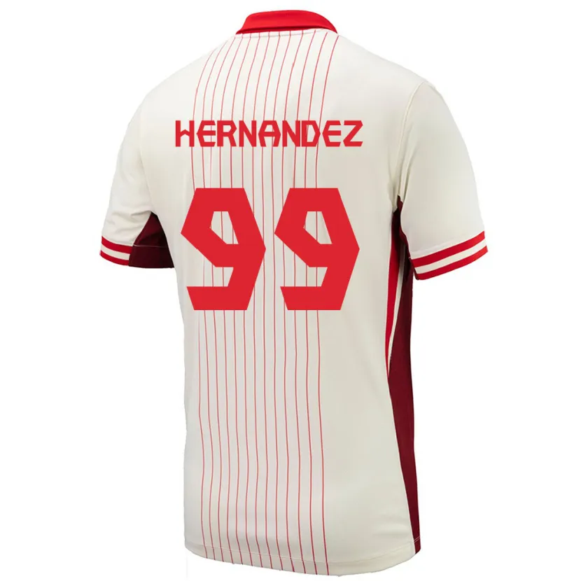 Danxen Kid Canada Jeneva Hernandez Gray #99 White Away Jersey 24-26 T-Shirt