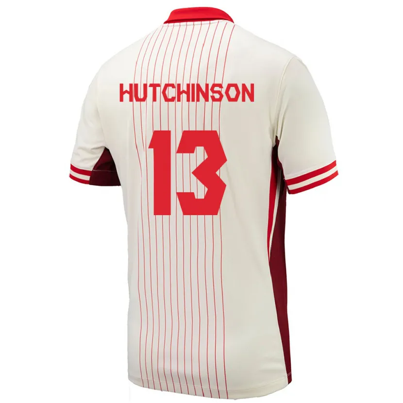 Danxen Kid Canada Atiba Hutchinson #13 White Away Jersey 24-26 T-Shirt