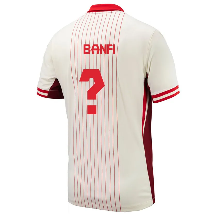 Danxen Kid Canada Samuel Banfi #0 White Away Jersey 24-26 T-Shirt