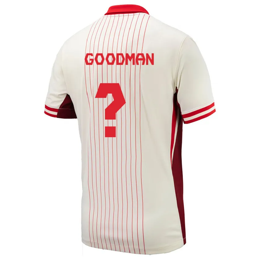 Danxen Kid Canada Owen Goodman #0 White Away Jersey 24-26 T-Shirt