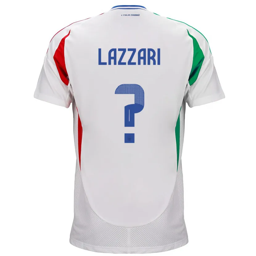 Danxen Kid Italy Manuel Lazzari #0 White Away Jersey 24-26 T-Shirt