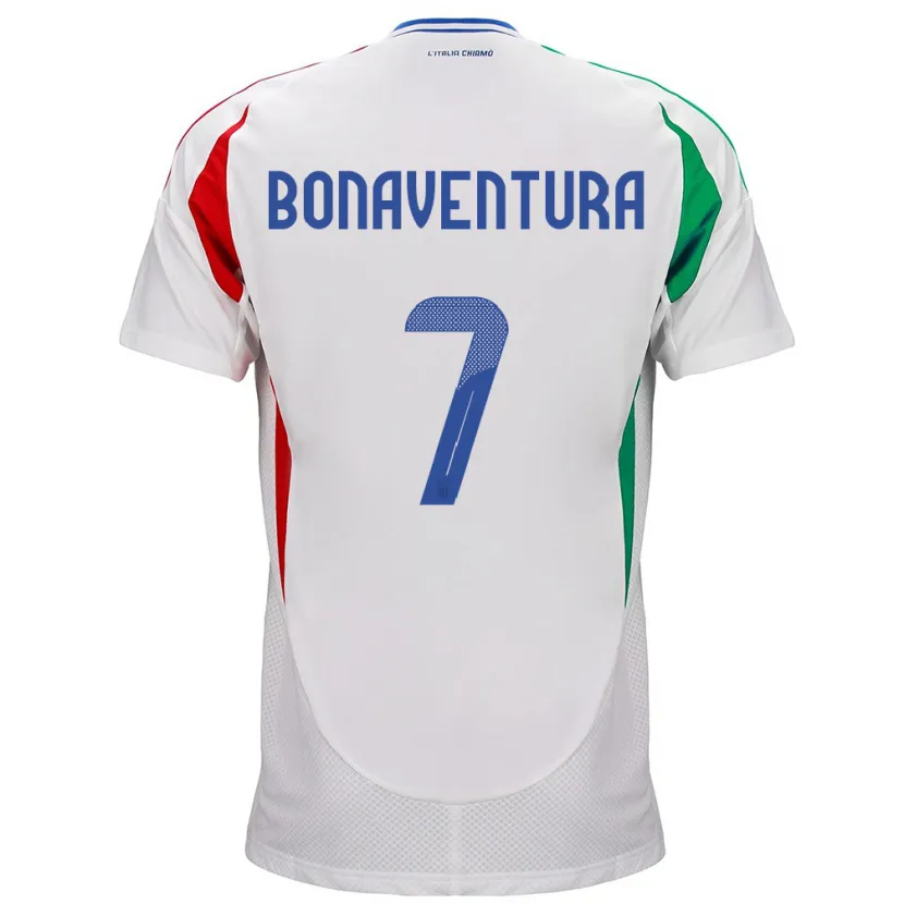 Danxen Kid Italy Giacomo Bonaventura #7 White Away Jersey 24-26 T-Shirt