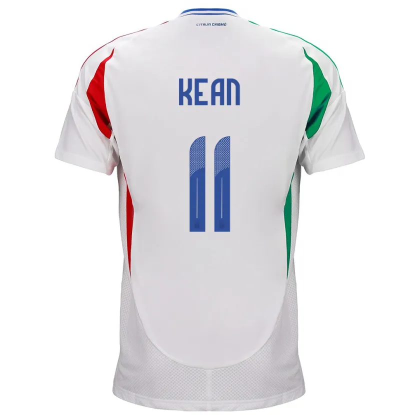 Danxen Kid Italy Moise Kean #11 White Away Jersey 24-26 T-Shirt