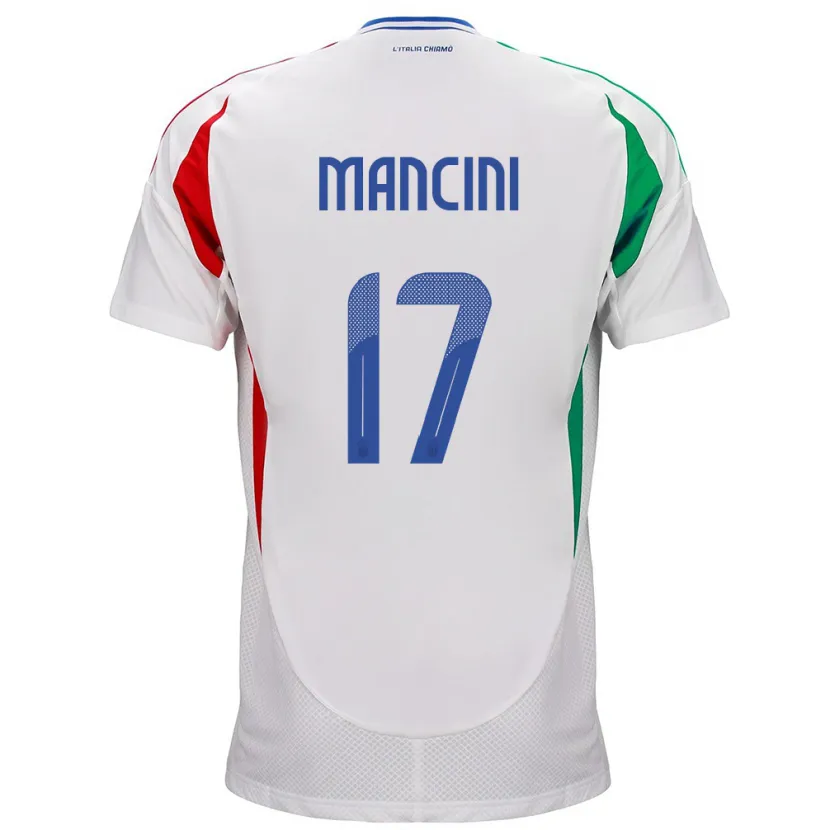 Danxen Kid Italy Gianluca Mancini #17 White Away Jersey 24-26 T-Shirt