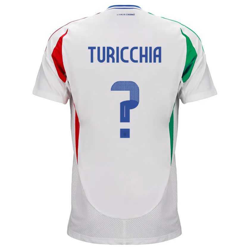 Danxen Kid Italy Riccardo Turicchia #0 White Away Jersey 24-26 T-Shirt