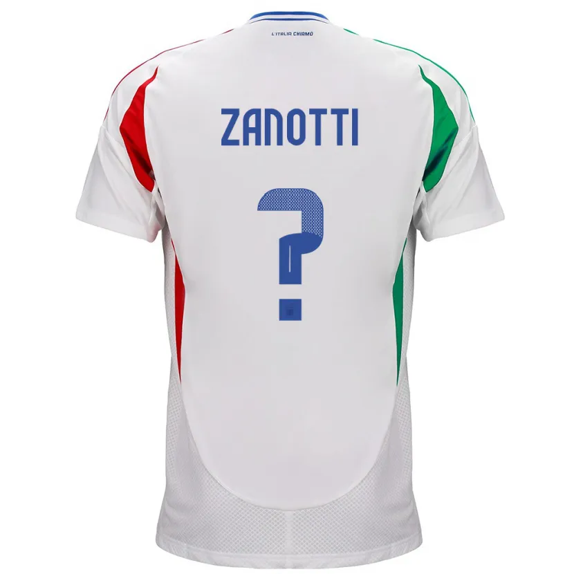 Danxen Kid Italy Mattia Zanotti #0 White Away Jersey 24-26 T-Shirt