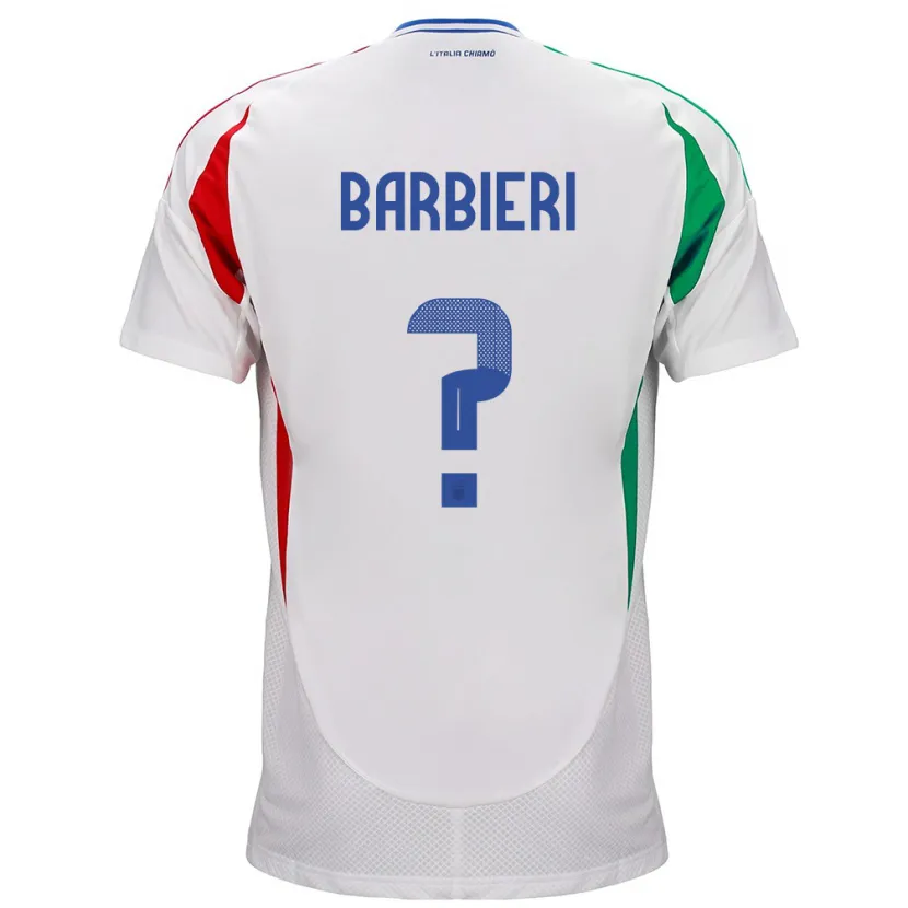 Danxen Kid Italy Tommaso Barbieri #0 White Away Jersey 24-26 T-Shirt