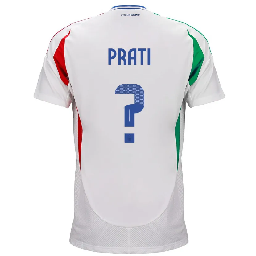 Danxen Kid Italy Matteo Prati #0 White Away Jersey 24-26 T-Shirt