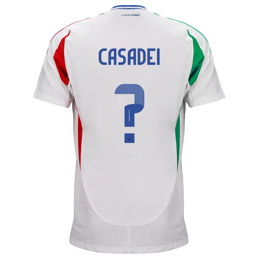 Danxen Kid Italy Cesare Casadei #0 White Away Jersey 24-26 T-Shirt