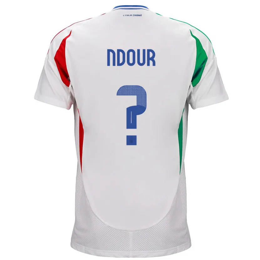 Danxen Kid Italy Cher Ndour #0 White Away Jersey 24-26 T-Shirt