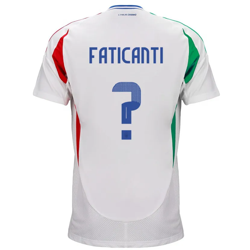 Danxen Kid Italy Giacomo Faticanti #0 White Away Jersey 24-26 T-Shirt