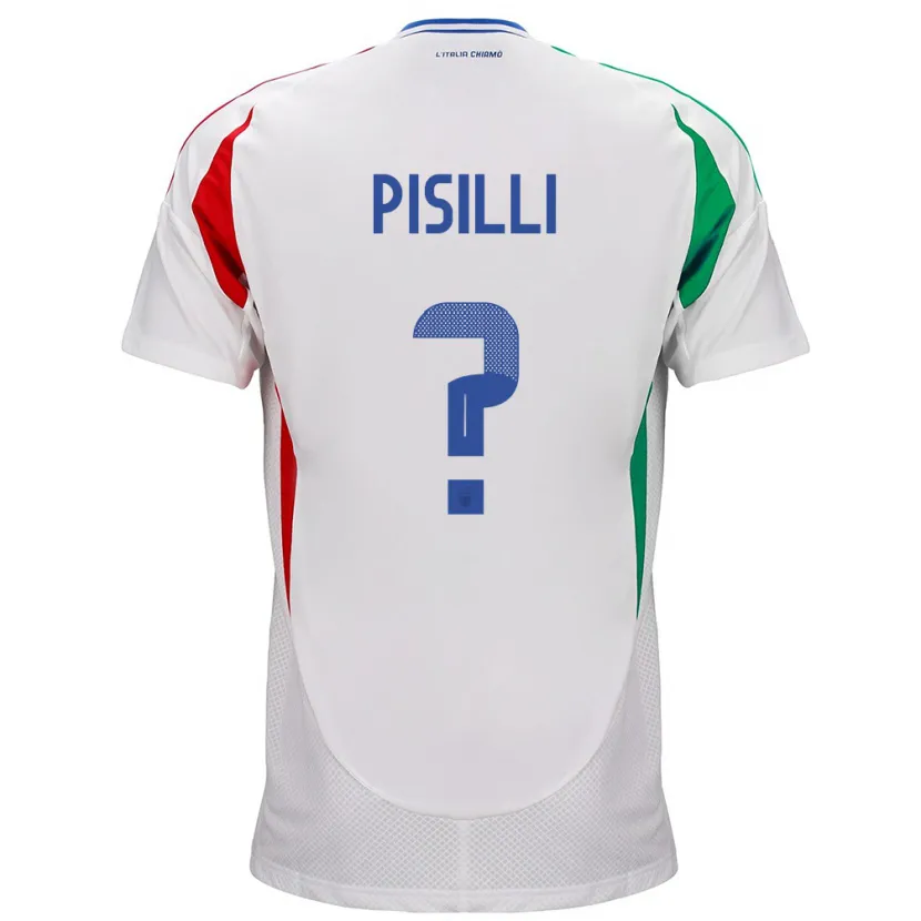 Danxen Kid Italy Niccolò Pisilli #0 White Away Jersey 24-26 T-Shirt